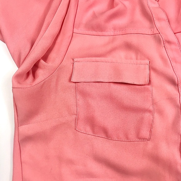 NEW YORK & COMPANY Blouse, Pink, Size M - Picture 4 of 8